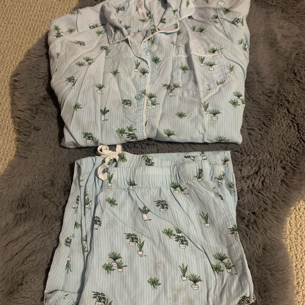 Button down pajama set